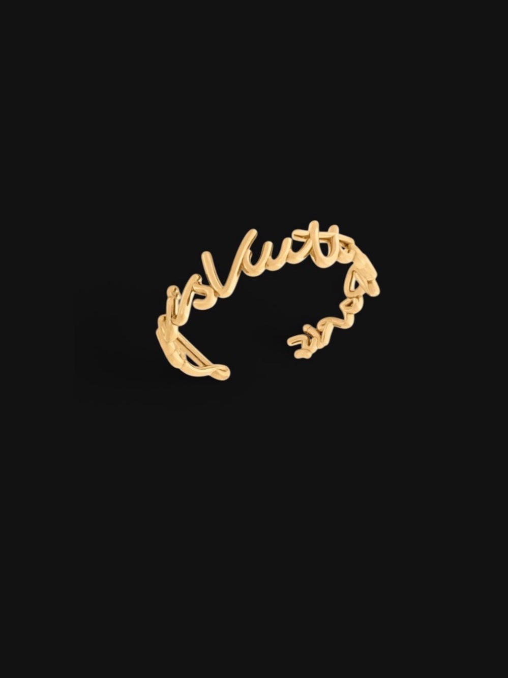 Script (LouisVuittonParis) Open Cuff Ring
